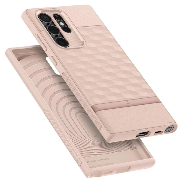 Чехол Spigen для Samsung Galaxy S22 Ultra Caseology Parallax Indi Pink (ACS03940)