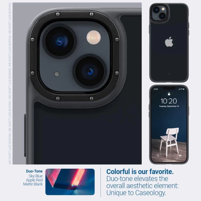 Чехол Spigen для iPhone 14 Plus Caseology Skyfall Matte Black (ACS04924)