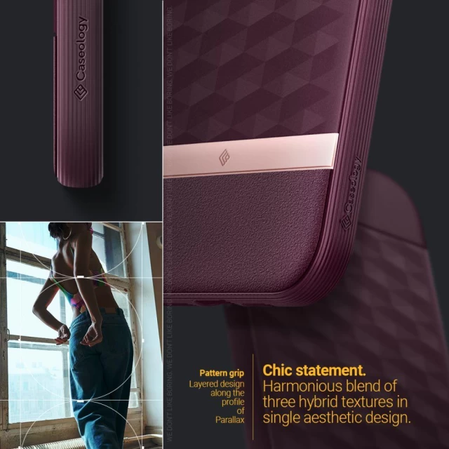 Чехол Spigen для iPhone 14 Pro Caseology Parallax MagSafe Burgundy (ACS05004)