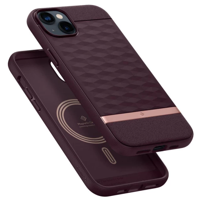 Чехол Spigen для iPhone 14 Caseology Parallax MagSafe Burgundy (ACS05076)