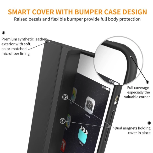 Чохол Tech-Protect Smart Case для iPad 2 | 3 | 4 Black (83838385)