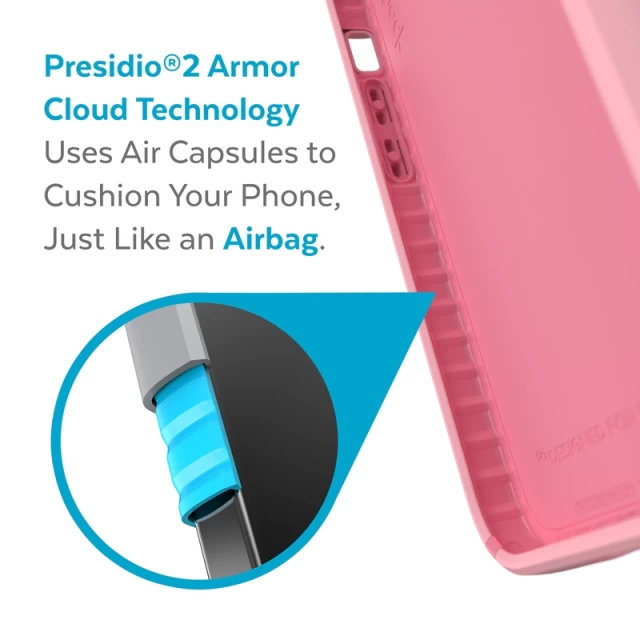 Чехол Speck Presidio2 Pro для iPhone 13 Pro Rosy Pink Vintage Rose (840168504923)