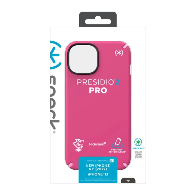 Чохол Speck Presidio2 Pro для iPhone 14 | 13 Digitalpink Blossompink White (840168521784)