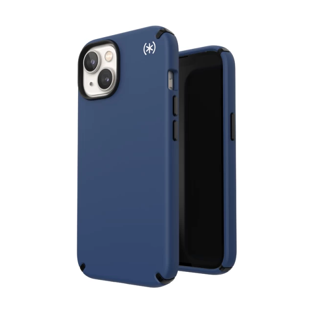 Чохол Speck Presidio2 Pro для iPhone 14 | 13 Coastal Blue Black White with MagSafe (840168521838)