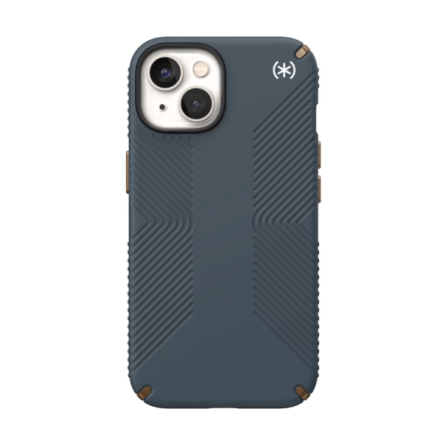 Чохол Speck Presidio2 Grip для iPhone 14 | 13 Charcoal Cool Bronze Slate (840168521937)