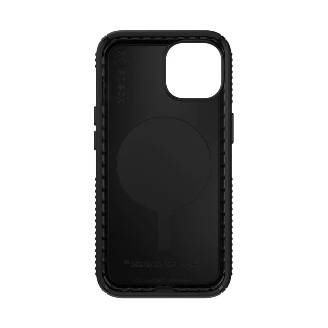 Чохол Speck Presidio2 Grip для iPhone 14 | 13 Black Black White with MagSafe (840168521944)