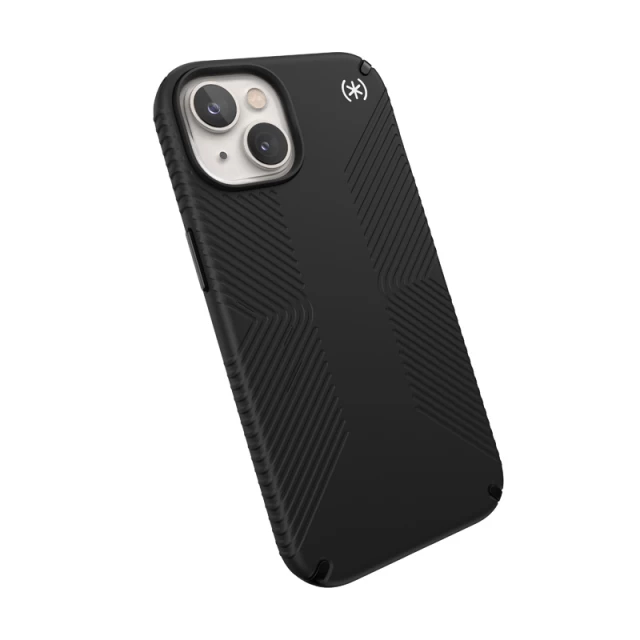 Чохол Speck Presidio2 Grip для iPhone 14 | 13 Black Black White with MagSafe (840168521944)