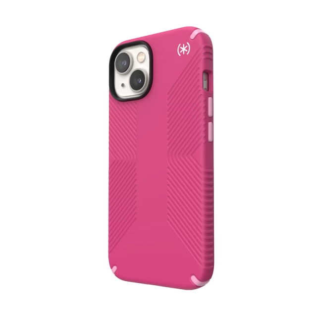 Чехол Speck Presidio2 Grip для iPhone 14 | 13 Digitalpink Blossompink White with MagSafe (840168521968)