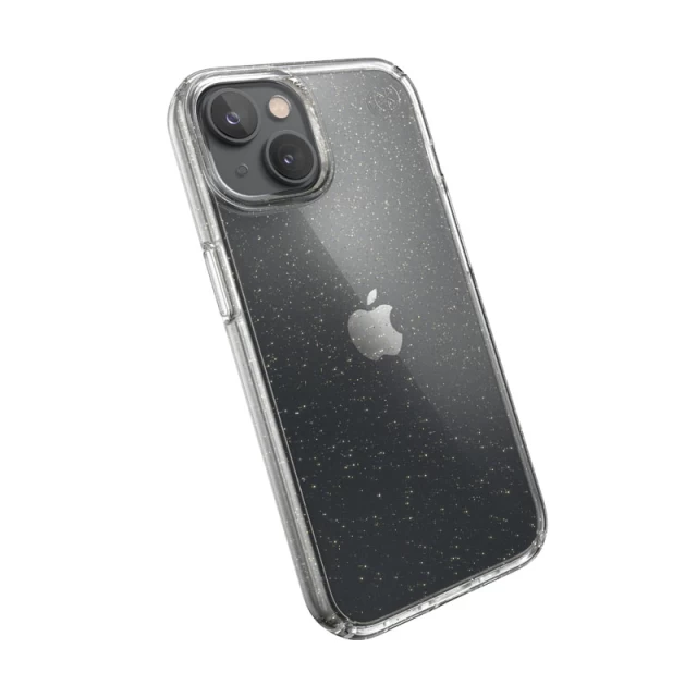 Чехол Speck Presidio Perfect-Clear with Glitter для iPhone 14 | 13 Clear Gold Glitter (840168522040)