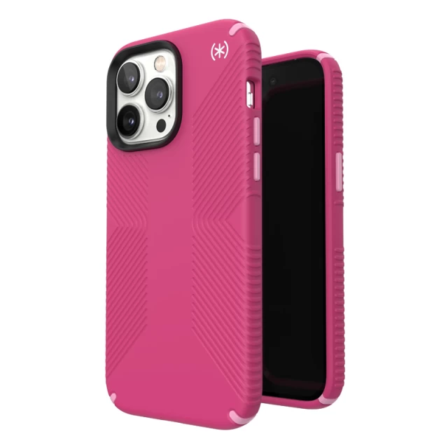 Чехол Speck Presidio2 Grip для iPhone 14 Pro Max Digitalpink Blossompink White (840168522910)