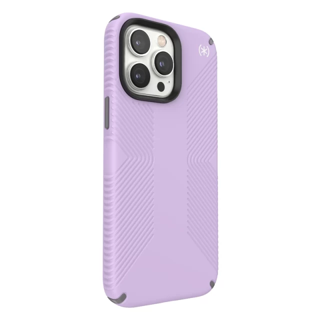 Чехол Speck Presidio2 Grip для iPhone 14 Pro Max Spring Purple Cloudygrey White (840168522927)