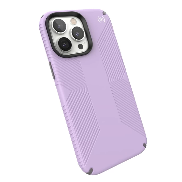 Чехол Speck Presidio2 Grip для iPhone 14 Pro Max Spring Purple Cloudygrey White (840168522927)