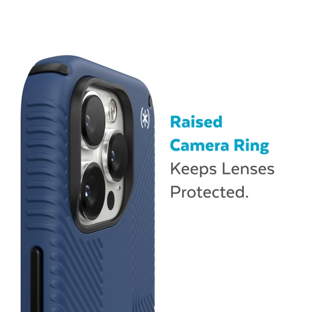 Чохол Speck Presidio2 Grip для iPhone 14 Pro Max Coastal Blue Black White with MagSafe (840168522965)