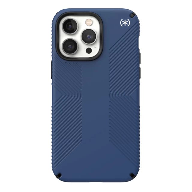 Чохол Speck Presidio2 Grip для iPhone 14 Pro Max Coastal Blue Black White with MagSafe (840168522965)