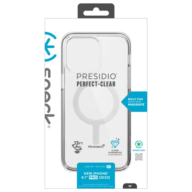 Чехол Speck Presidio Perfect-Clear для iPhone 14 Pro Max Clear with MagSafe (840168523023)