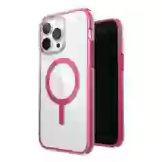 Чохол Speck Presidio Perfect-Clear with Impact Geometry для iPhone 14 Pro Max Clear Digital Pink with MagSafe (840168523245)
