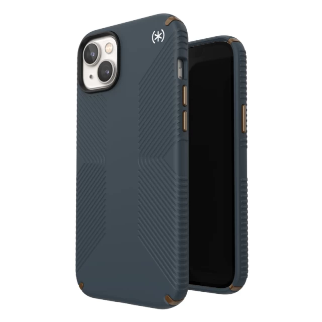 Чехол Speck Presidio2 Grip для iPhone 14 Plus Charcoal Cool Bronze Slate (840168523955)