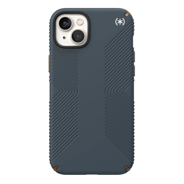 Чехол Speck Presidio2 Grip для iPhone 14 Plus Charcoal Cool Bronze Slate (840168523955)