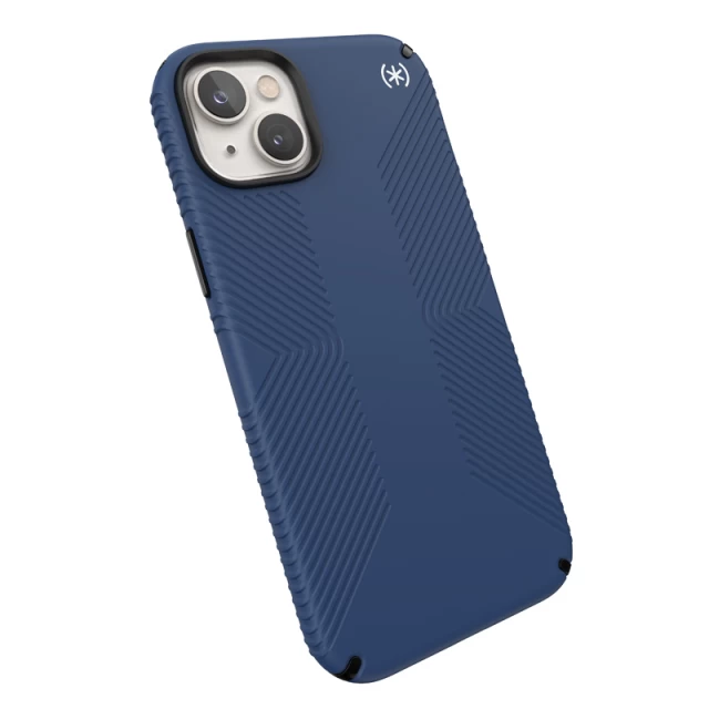 Чохол Speck Presidio2 Grip для iPhone 14 Plus Coastal Blue Black White with MagSafe (840168523979)