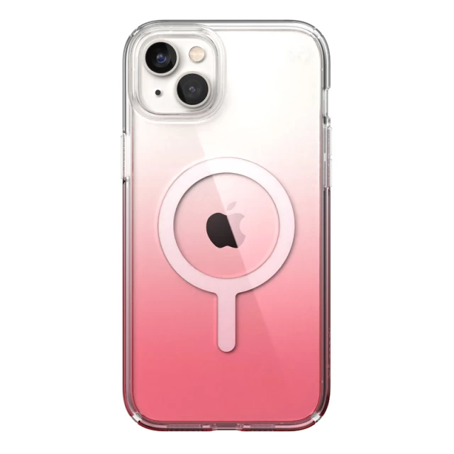 Чохол Speck Presidio Perfect-Clear Ombre для iPhone 14 Plus Clear Vintage Rose Fade with MagSafe (840168524150)