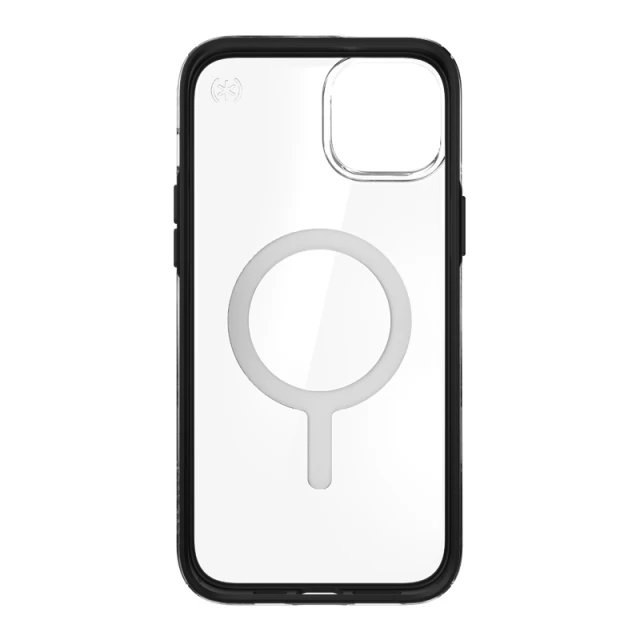 Чохол Speck Presidio Perfect-Clear with Impact Geometry для iPhone 14 Plus Clear Black with MagSafe (840168524235)