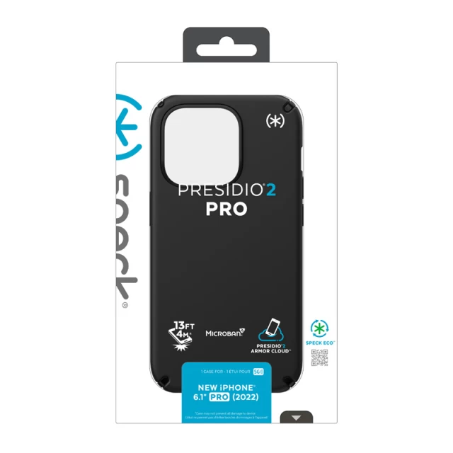 Чохол Speck Presidio2 Pro для iPhone 14 Pro Black Black White (840168524792)