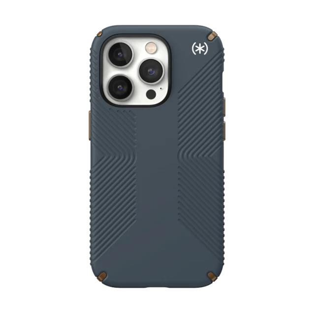 Чехол Speck Presidio2 Grip для iPhone 14 Pro Charcoal Cool Bronze Slate (840168524969)