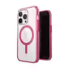Чехол Speck Presidio Perfect-Clear with Impact Geometry для iPhone 14 Pro Clear Digital Pink with MagSafe (840168525263)