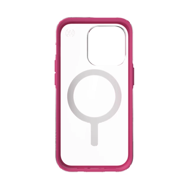 Чехол Speck Presidio Perfect-Clear with Impact Geometry для iPhone 14 Pro Clear Digital Pink with MagSafe (840168525263)