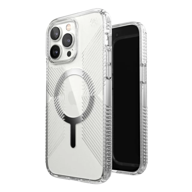 Чохол Speck Presidio Perfect-Clear with Grips для iPhone 14 Pro Max Clear with MagSafe (840168526116)