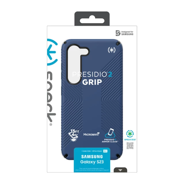 Чехол Speck Presidio2 Grip для Samsung Galaxy S23 Coastal Blue Black (840168528462)