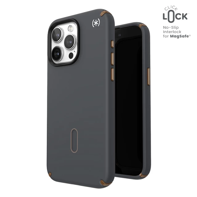 Чехол Speck Presidio2 Pro ClickLock для iPhone 15 Pro Max Charcoal Grey/Cool Bronze with MagSafe (150462-3212)