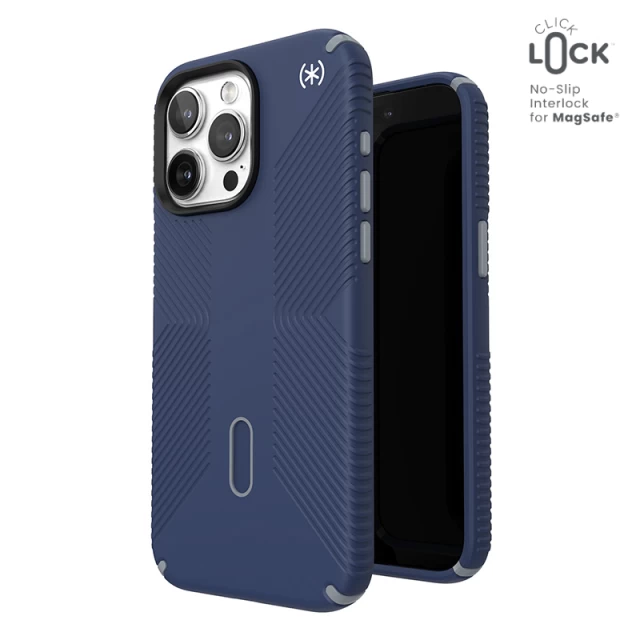 Чехол Speck Presidio2 Grip ClickLock для iPhone 15 Pro Max Coastal Blue/Dust Grey with MagSafe (150463-3206)