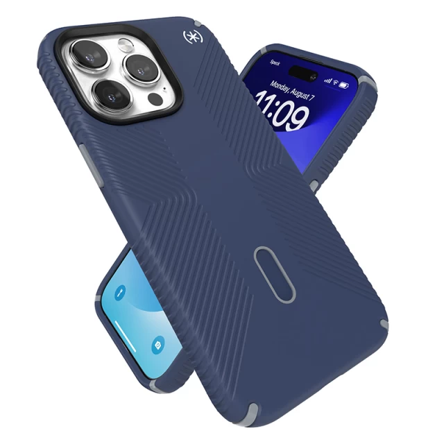 Чехол Speck Presidio2 Grip ClickLock для iPhone 15 Pro Max Coastal Blue/Dust Grey with MagSafe (150463-3206)