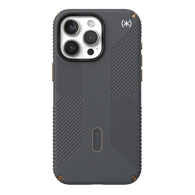 Чохол Speck Presidio2 Grip ClickLock для iPhone 15 Pro Max Charcoal Grey/Cool Bronze with MagSafe (150463-3212)