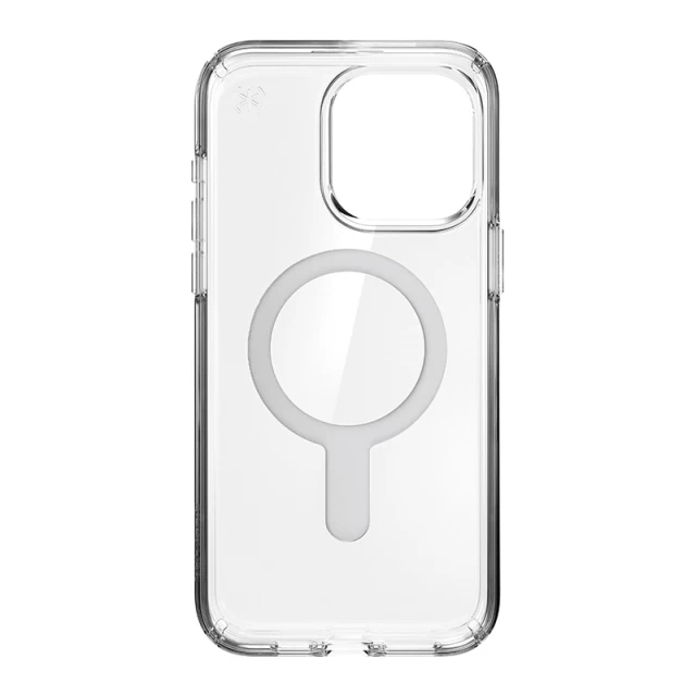 Чохол Speck Presidio Perfect-Clear ClickLock для iPhone 15 Pro Max Clear/Chrome with MagSafe (150465-3199)