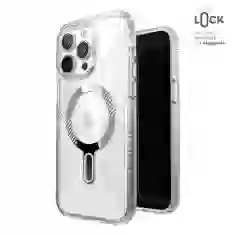 Чохол Speck Presidio Perfect-Clear Grip ClickLock для iPhone 15 Pro Max Clear/Chrome with MagSafe (150467-3199)