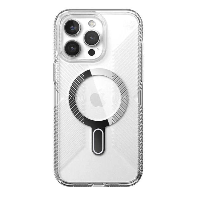 Чехол Speck Presidio Perfect-Clear Grip ClickLock для iPhone 15 Pro Max Clear/Chrome with MagSafe (150467-3199)