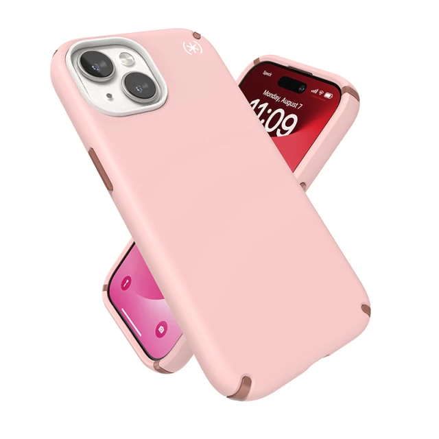 Чохол Speck Presidio2 Pro для iPhone 15 | 14 | 13 Dahlia Pink/Rose Copper (150472-3213)