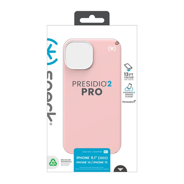 Чохол Speck Presidio2 Pro для iPhone 15 | 14 | 13 Dahlia Pink/Rose Copper (150472-3213)