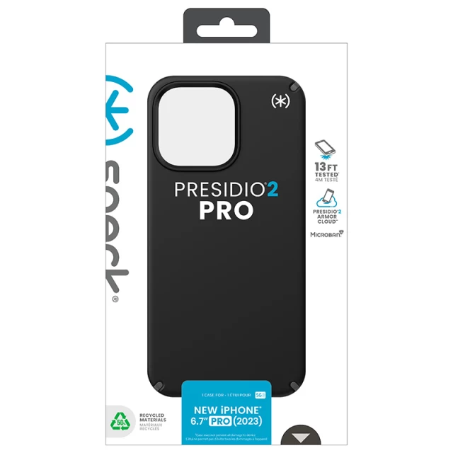 Чехол Speck Presidio2 Pro для iPhone 15 Pro Max Black/Slate Grey (150484-3205)