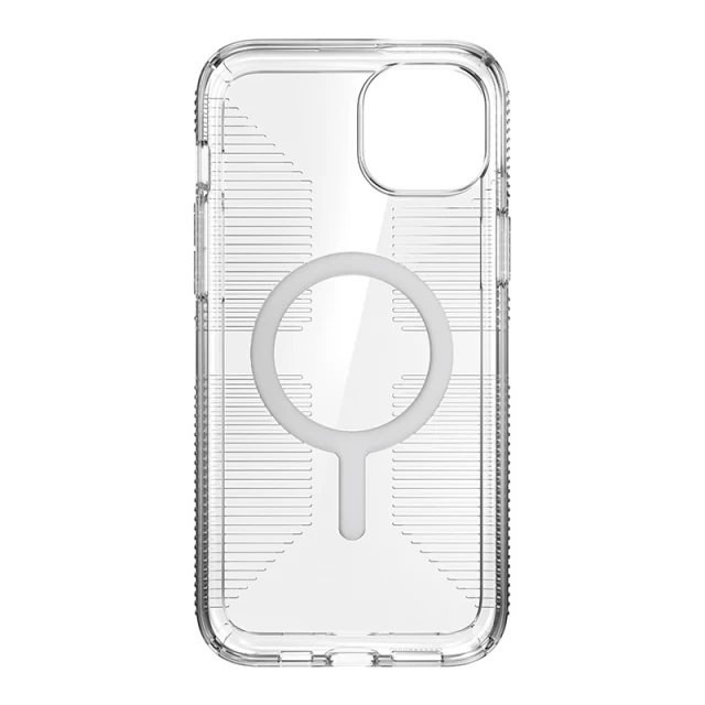Чехол Speck GemShell Grip для iPhone 15 Plus | 14 Plus Clear/Chrome with MagSafe (150512-3223)