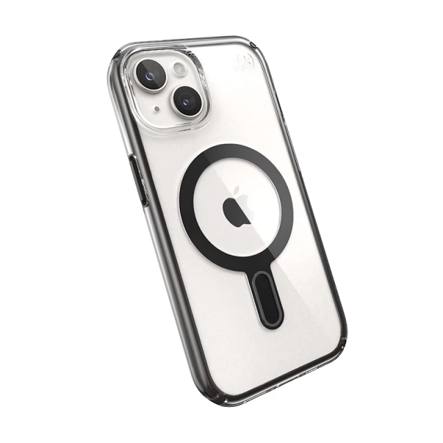 Чехол Speck Presidio Perfect-Clear ClickLock для iPhone 15 | 14 | 13 Clear/Black with MagSafe (150441-3233)