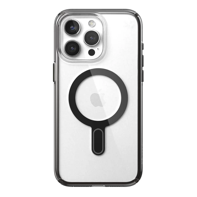 Чохол Speck Presidio Perfect-Clear ClickLock для iPhone 15 Pro Max Clear/Black with MagSafe (150465-3233)