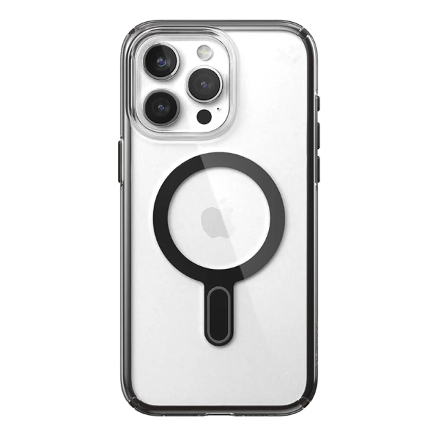 Чехол Speck Presidio Perfect-Clear ClickLock для iPhone 15 Pro Max Clear/Black with MagSafe (150465-3233)