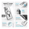 Чохол Speck Presidio Perfect-Clear ClickLock для iPhone 15 Pro Max Clear/Black with MagSafe (150465-3233)