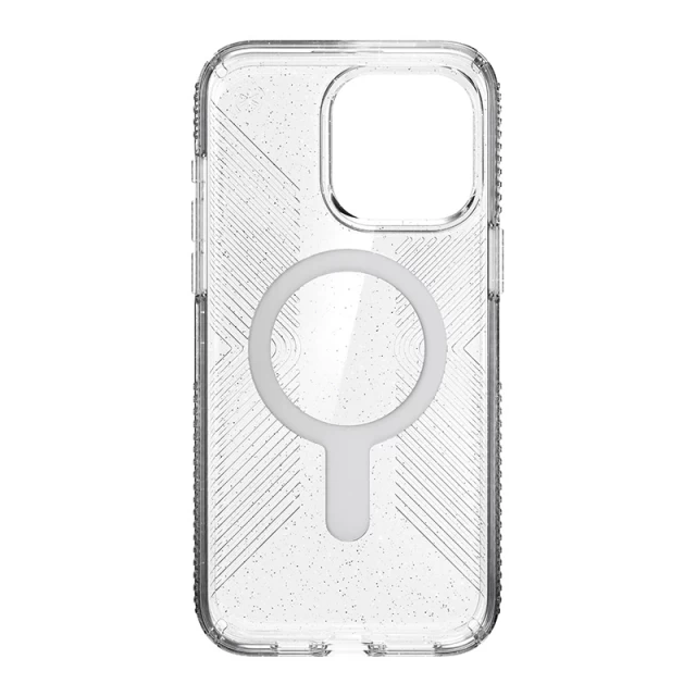Чехол Speck Presidio Lux Glitter Grip ClickLock для iPhone 15 Pro Max Clear/Platinum Glitter with MagSafe (150552-3224)