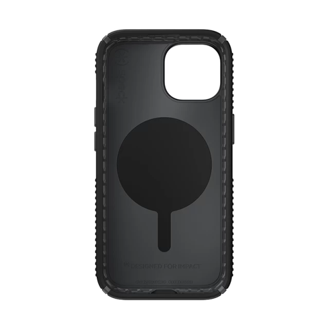 Чехол Speck Presidio2 Grip для iPhone 15 | 14 | 13 Black/Slate Grey with MagSafe (150557-3205)