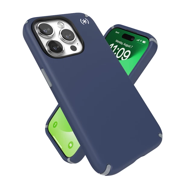 Чохол Speck Presidio2 Pro для iPhone 15 Pro Coastal Blue/Dust Grey with MagSafe (150564-3206)