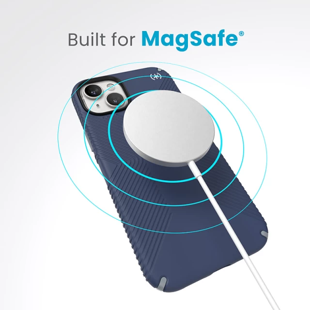 Чехол Speck Presidio2 Grip для iPhone 15 Plus | 14 Plus Coastal Blue/Dust Grey with MagSafe (150569-3206)